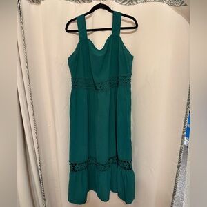 Green BloomChic Overall Dress